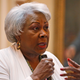 Senate President Pro Tempore, Sen. Louise Lucas speaks during a debate on the Senate floor at the Capitol Sunday, March 8, 2020, in Richmond, Va.